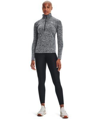 Under Armour Tech 1//2 Zip pour Femme Fitness Running Training Top Noir
